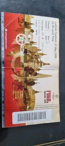 UEFA Champions League Final 2008 Ticket Man Utd v Chelsea, Moscow Historic Match - Picture 1 of 2