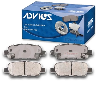 Juego de pastillas de freno de disco trasero ADVICS para Infiniti QX70 2014-2015 - neumático de freno af Foto 1 de 4
