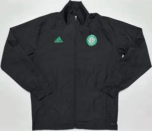 FC Celtic 2020/2021 Training Track Jacket Black Adidas Football Soccer Size L - Picture 1 of 12