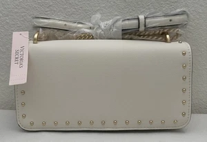 NWT Victoria's Secret City Mini CrossBody Leather Shoulder Bag Studs $60 - Picture 1 of 6