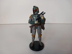 Star Wars Disney Boba Fett With Gun On Stand 4 Inches Good Condition - Picture 1 of 6