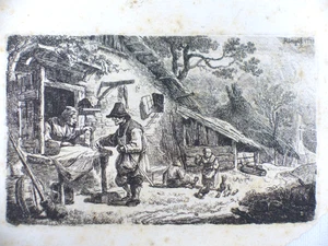 Original Radierung Johann Christian Klengel Fischverkäuferin 1770 - Picture 1 of 6