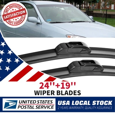 "Clear Advantage" Front Wiper Blades Size 24"&19" For 1990-2002 Honda Accord - Image 1 of 4