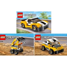 Lego Creator No. 31046 3-in-1 Fast Car, Skid Loader, Pick Up Truck 222 Pieces 