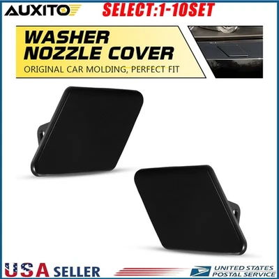 2 piezas cubiertas de boquilla de lavado de faros delanteros para BMW 325i 328i 335i 2006-2008 2-10X Foto 1 de 4