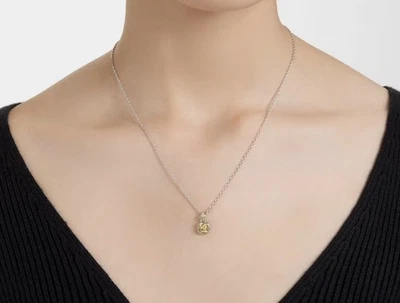 Ожерелье с подвеской с камнем родившегося Swarovski квадратной огранки, ноябрь, желтое 5651792 - Изображение 1 из 4