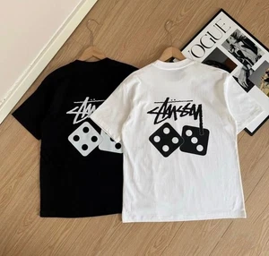 Unisex Stussy Classic Dice Fashion Printed T-shirt - Picture 1 of 9