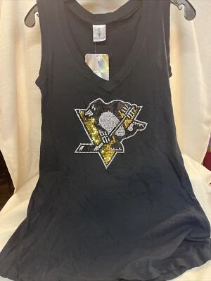 Camiseta sin mangas Pittsburgh Penguins suave como una uva cuello en V camisa talla mediana nueva con etiquetas Foto 1 de 4