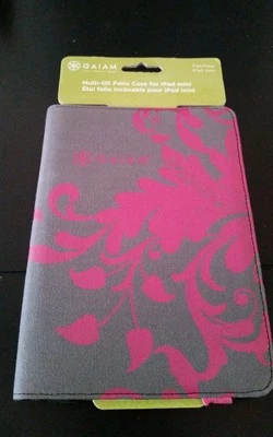 Nuevo en Paquete Lona Gris y Rosa Gaiam Multi-inclinación Folio para Apple iPad Mini, 7.7: Dispositivo Foto 1 de 3