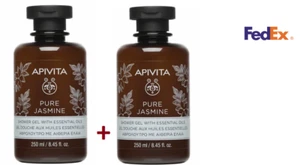 Apivita Pure Jasmine Shower Gel With Essential Oils 2 x 250ml - Picture 1 of 2