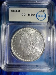 1883 O Morgan Silver Dollar **ICG MS 64**NICE COIN** - Picture 1 of 8