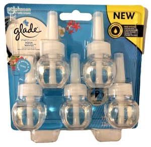 Glade Plugins Duftöl Nachfüllpack Aqua Wellen Meersalz & Inselblüten 5 Stück - Bild 1 von 5
