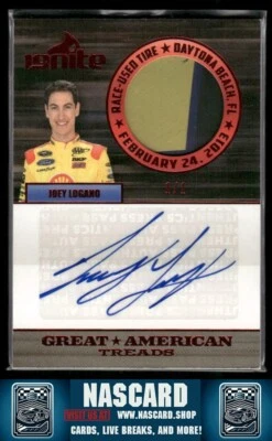2013 Press Pass Great American Treads Ignite Red Joey Logano 1/1   - Image 1 of 2