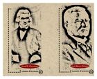 #UL366 JOHN C CALHOUN, JOHN NANCE GARNER Rare Uncut Legends Card Strip