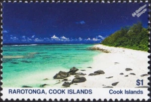 RAROTONGA Beach / Islands of the Pacific Stamp # 1 (2019 Cook Islands) - Picture 1 of 1