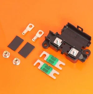 MTA Midi Car Inline Fuse Holder - 2 x 30 Amp ANL Mini Fuse Terminals Heat Shrink - Picture 1 of 5