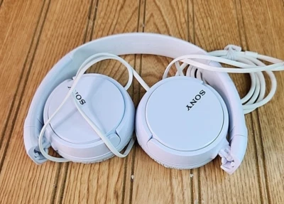 Sony MDR-ZX110 Ear-Pad (On the Ear) Headband Headphones - White - Image 1 of 4