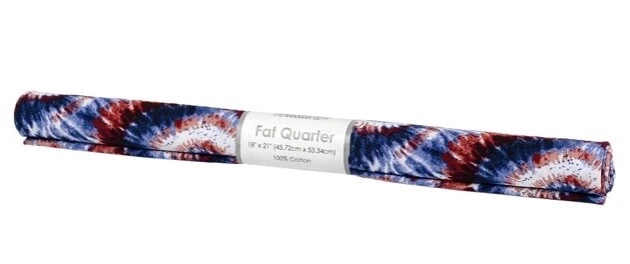 Create it Fabric Cut, Fat Quarter, Tie Dye Red Blue - Image 1 of 1