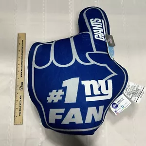 Almohada Nube de Dedos New York Giants NFL #1 Fan/Big Blue NY - Totalmente Nueva con Etiquetas - Imagen 1 de 4