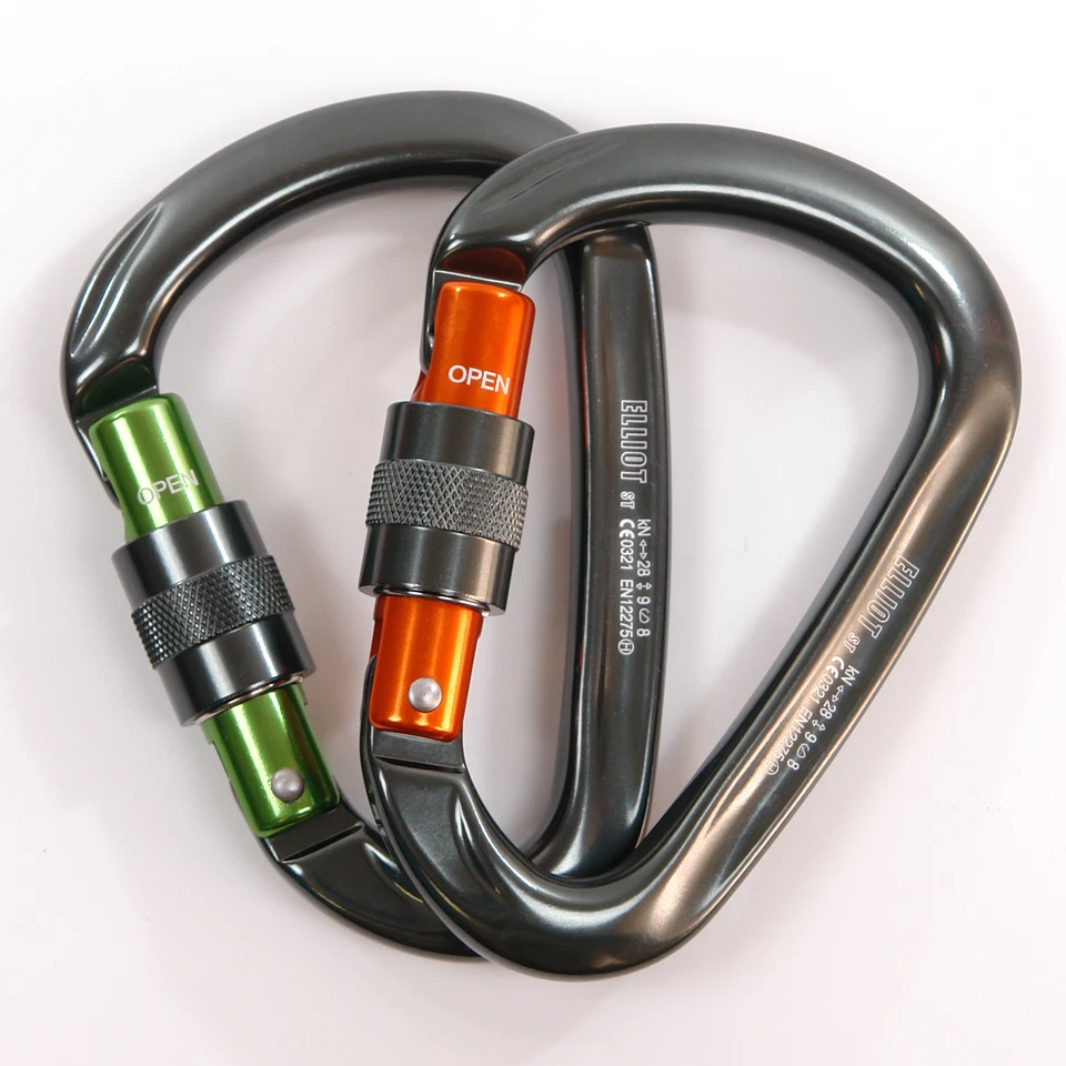 Elliot HMS Karabiner, 28kN, mit Keylock und Schraubverschluss, Schraubkarabiner