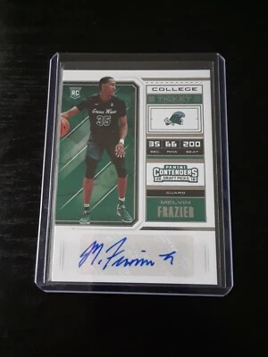 Melvin Frazier Contenders Draft Picks 2018 Rookie Card Autograph College Ticket  - Image 1 of 2