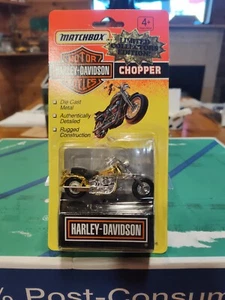1993 Matchbox Limited GOLD CHOPPER BIKE Harley Davidson MotorCycle 76246 - Picture 1 of 1