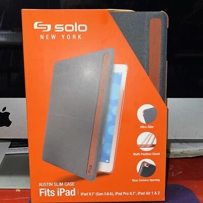 SOLO Austin Slim Tablet Case iPad 9.7" Gen 5 & 6, iPad Pro 9.7" iPad Air 1 & 2 - Image 1 of 2