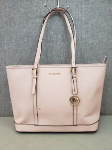 NWT Michael Kors Large Pink Leather Tote Bag