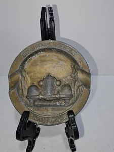 1930's Vintage General Motors Bronze Ashtray Serves America Slogan - Picture 1 of 11