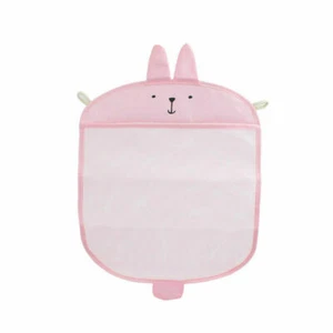 Baby Bath Time Cute Toy Tidy Storage Suction Bag Cup Bathroom Organiser Pink - Picture 1 of 2