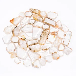 Rebanada de cristal natural piedra preciosa áspera piedra de cristal crudo losa de tamaño pequeño - Imagen 1 de 6