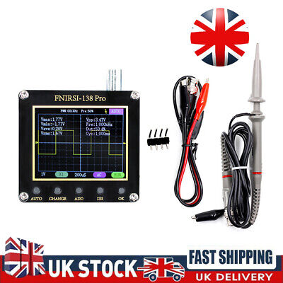 FNIRSI-138 PRO Digital Handheld Oscilloscope 200KHz Analog Bandwidth 2.5MS/s UK • 26.49£