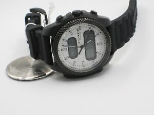 Coach 14602509 C001 Chrono Date SS Analog Digital Watch For Parts Only Damaged