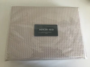 M + R Tribeca Waffle Single Quilt Cover Set Stone BNIP RRP $119.99 - Picture 1 of 4