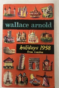 Wallace Arnold Holidays 1958 Coach Tours Vintage Booklet - Picture 1 of 6