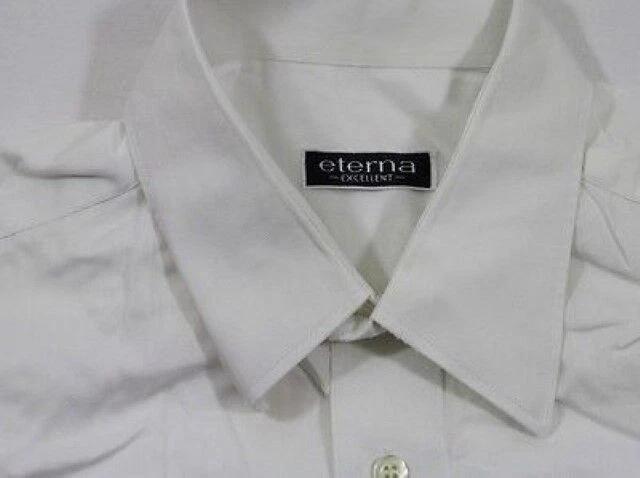 Camicia ETERNA EXCELLENT Business Bianca A Righe Maniche Lunghe Taglia 42 #5507 - Immagine 1 di 1