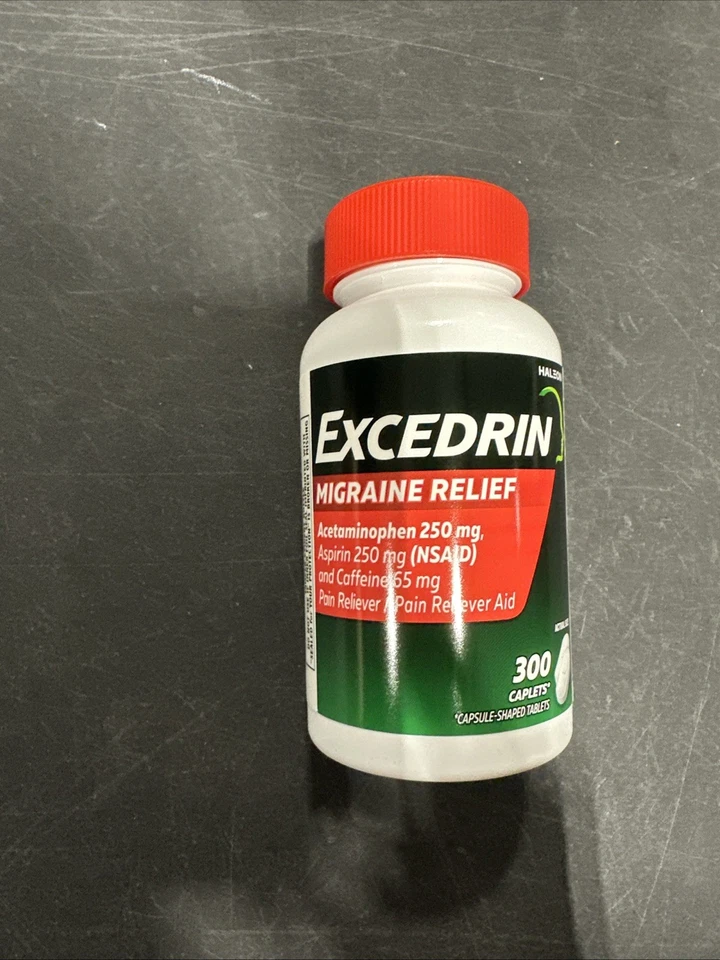 Excedrin Migraine for Migraine Relief, 300 Caplets Exp: 06/2028 - Image 1 of 2