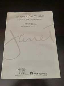 2001 RARE Someone To Call My Lover Sheet Music Janet Jackson Great Condition - Bild 1 von 10