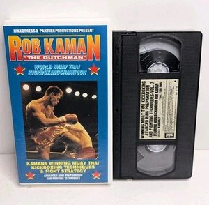 Rob "The Dutchman" Kaman Muay Thai Kickboxing Champion VHS Vol 4 Ring Prep - Picture 1 of 3