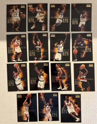 1998-99 SkyBox Premium B.P.O. Набор вставок 1-15 IVERSON CARTER DUNCAN KEMP ALLEN - Изображение 1 из 4