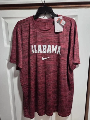 Nike Dri-Fit Alabama Carmesí Marea Camisa Manga Corta Para Hombres Talla XL NUEVO CON ETIQUETAS Foto 1 de 4