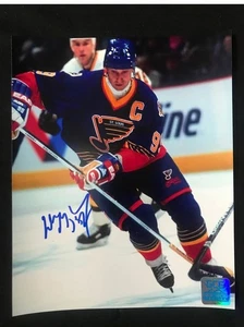 Foto autografiada 8x10 de Wayne Gretzky St-Louis Blues - Imagen 1 de 1