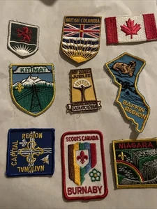 International Badges Canadian Boy Scouts Lot Of 9 Vintage Badges Kitimat, Niagra - Picture 1 of 7