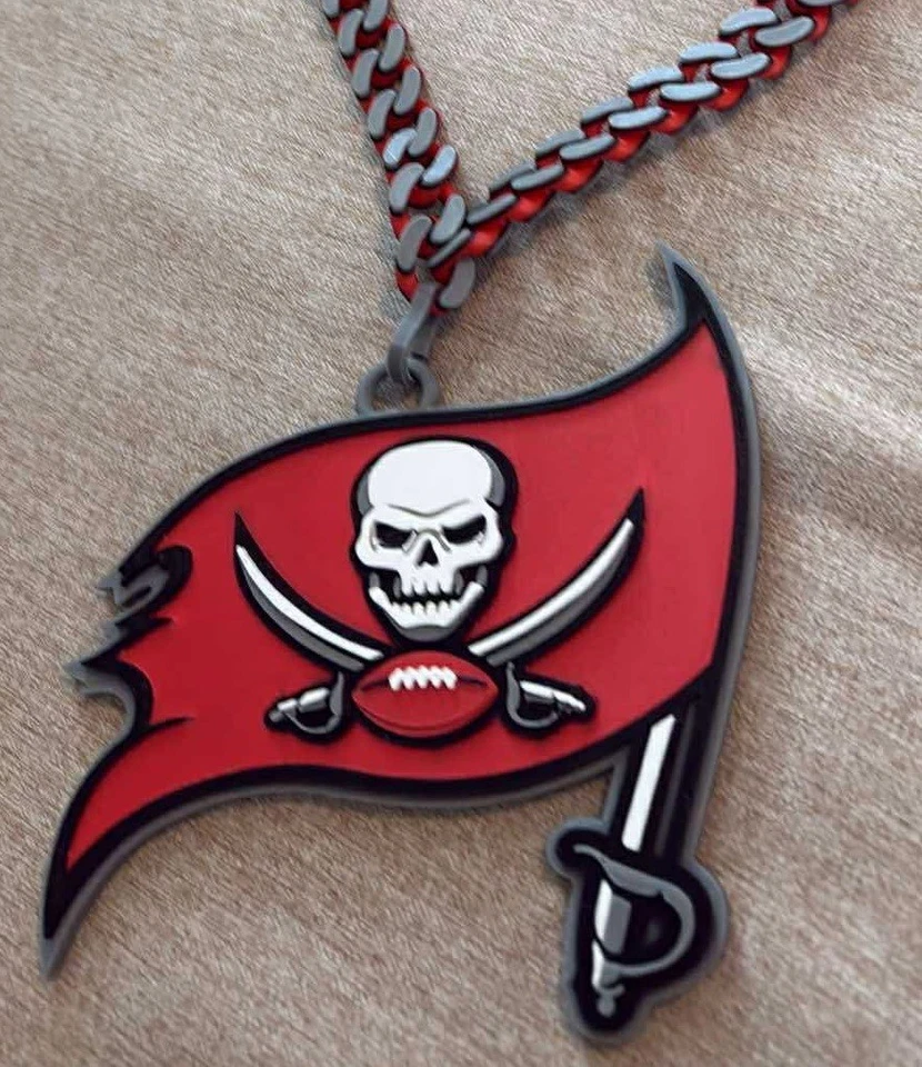 Collar de cadena Tampa Bay Buccaneers Cuban Hype Foto 1 de 1