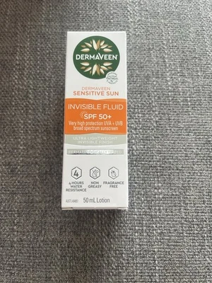 Dermaveen Sensitive Sun Invisible Fluid SPF 50+ Lotion 50mL Broad Spectrum - image 1 of 3