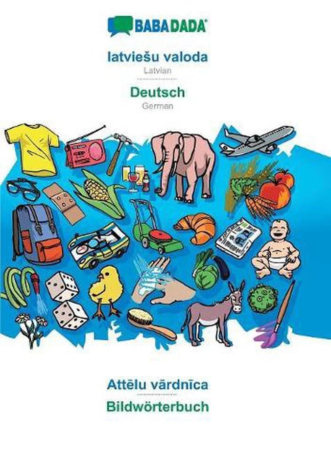 latviesu valoda - Deutsch, Attlu vrdnca: BABADADA Latvian - German, visual dicti - Image 1 of 1