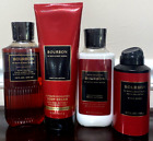 Bath & Body Works Lot Of 4 Bourbon Mens Collection Body Cream/Wash/Lotion/Spray