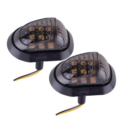 2x LED Mini Turn Signal Indicator Light Motorcycle Scooter Quad ATV Universal hm Foto 1 de 4
