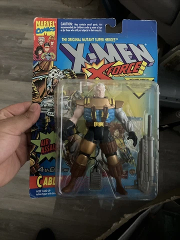 1994 Toy Biz The Uncanny X-Men X-Force Cable 4th Edition Air Assault Figure NIB Cover