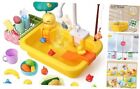 Play Sink With Running Water, Toddler Sink Toy With Automatic Water Cycle Duck
